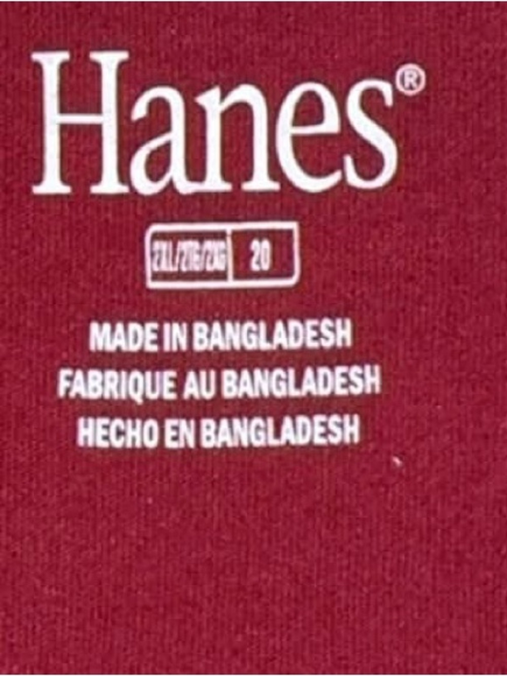 Hanes Red & White Razorbacks Football Raglan Tee - Picture 3 of 4